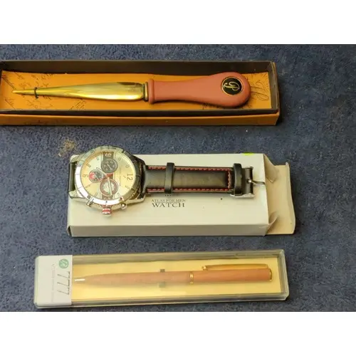 1 x Daniel Hechter watch + Stuart Houghton paper knife + 1 o...