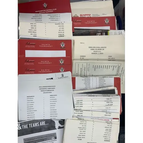 Southampton Home Reserve + Youth Home Football Programmes: F...