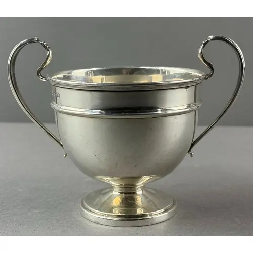 Silver: a George V sugar bowl by Emile Viner, Sheffield 1934...