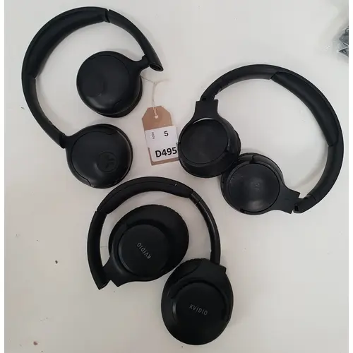 ONE BAG OF HEADPHONES including Kvidio and JLAB
