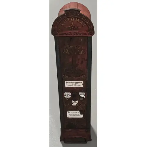 Antique cast iron Stollwerck chocolate vending machine c.190...