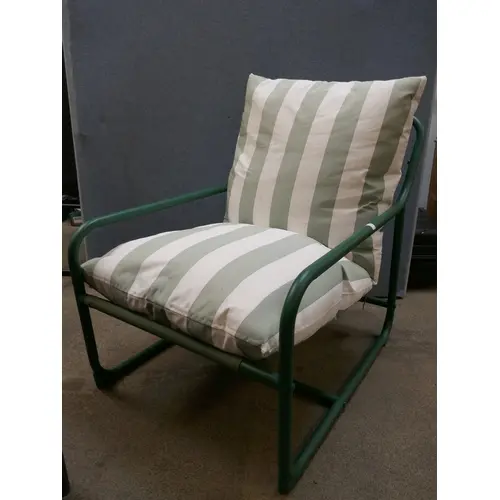 A Kettler green stripe relaxer chair , original RRP £99.99 (...