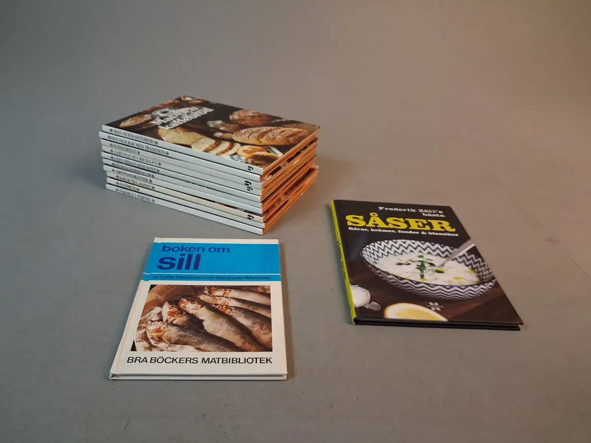 Kokböcker. Kokboksklubben mfl.
