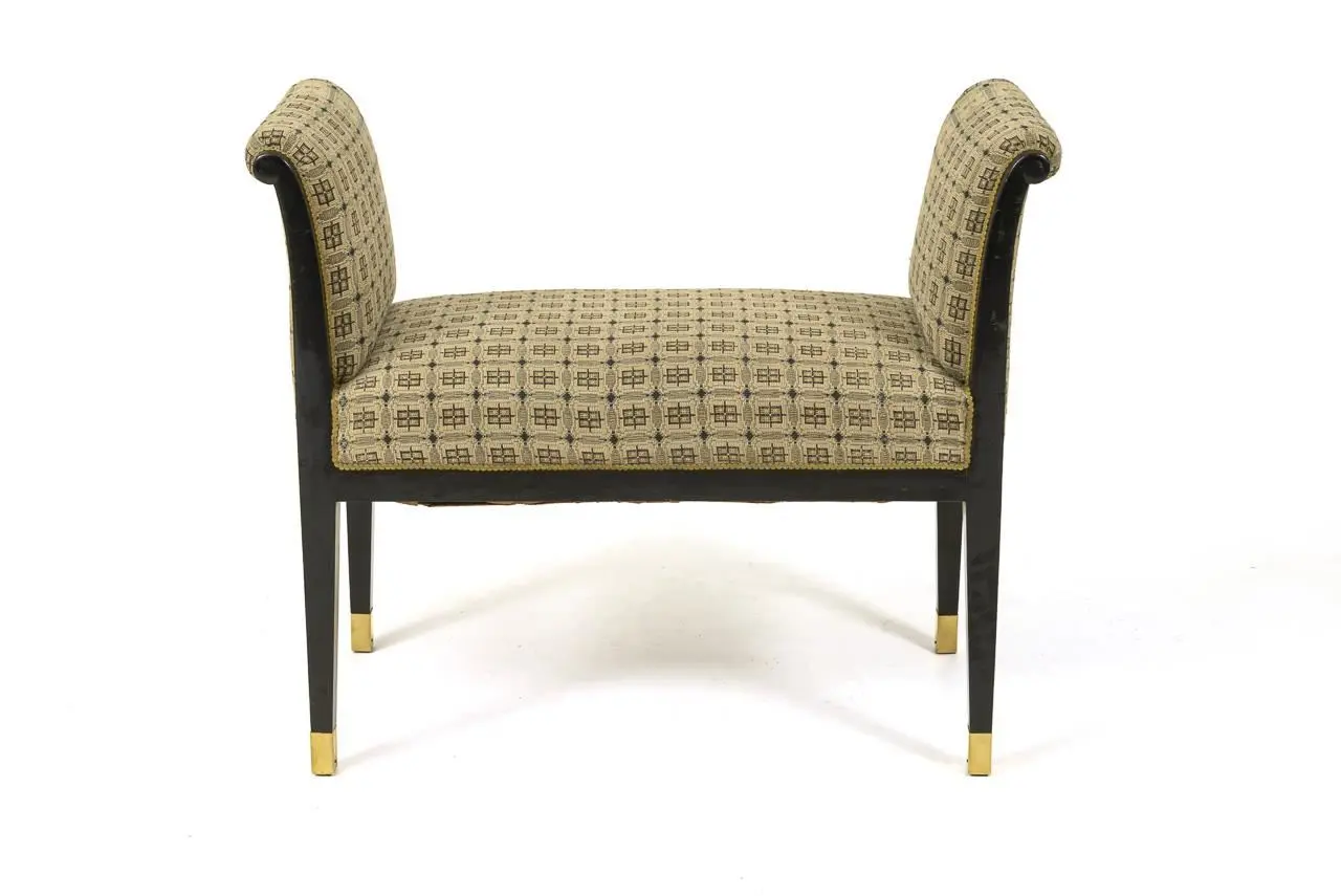 Art Nouveau Upholstered Gondola.