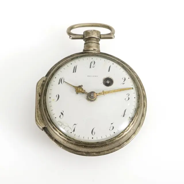 Spindle pocket watch, marked "Breguet".