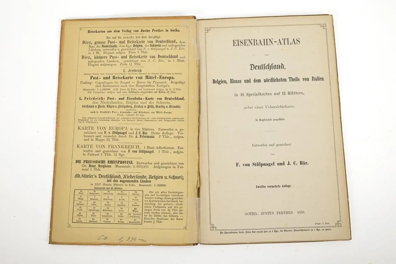 "Railway Atlas of Germany, Belgium, Alsace, and the northernmost part of Italy"