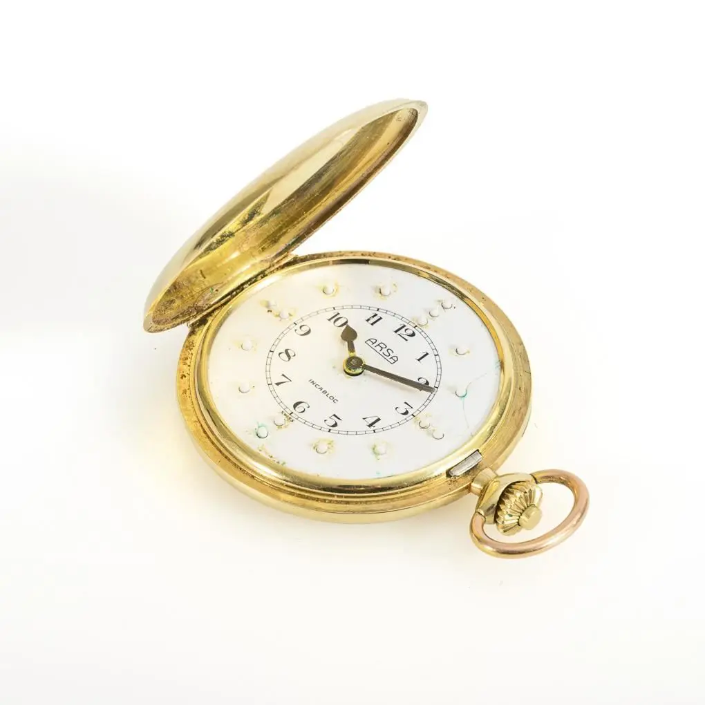 Rare Savonette with a Braille dial. ARSA (Auguste Raymond SA).