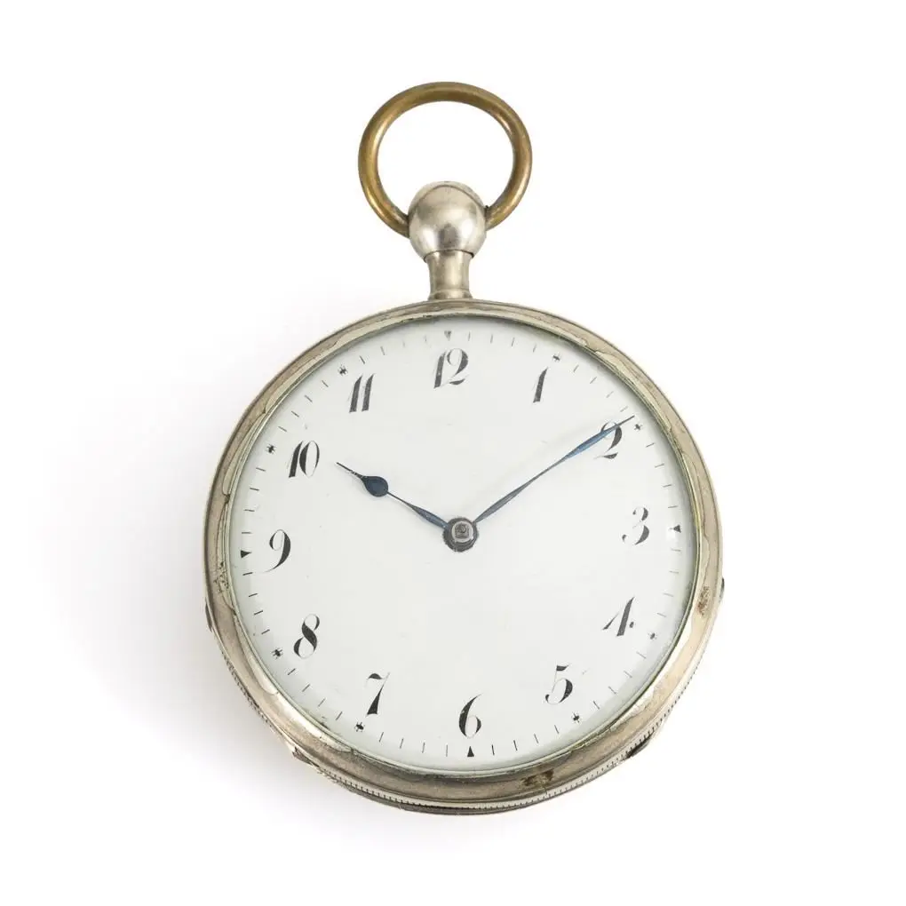 Spindle pocket watch with repeater.