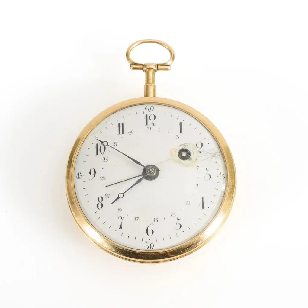 Golden Spindle Pocket Watch.