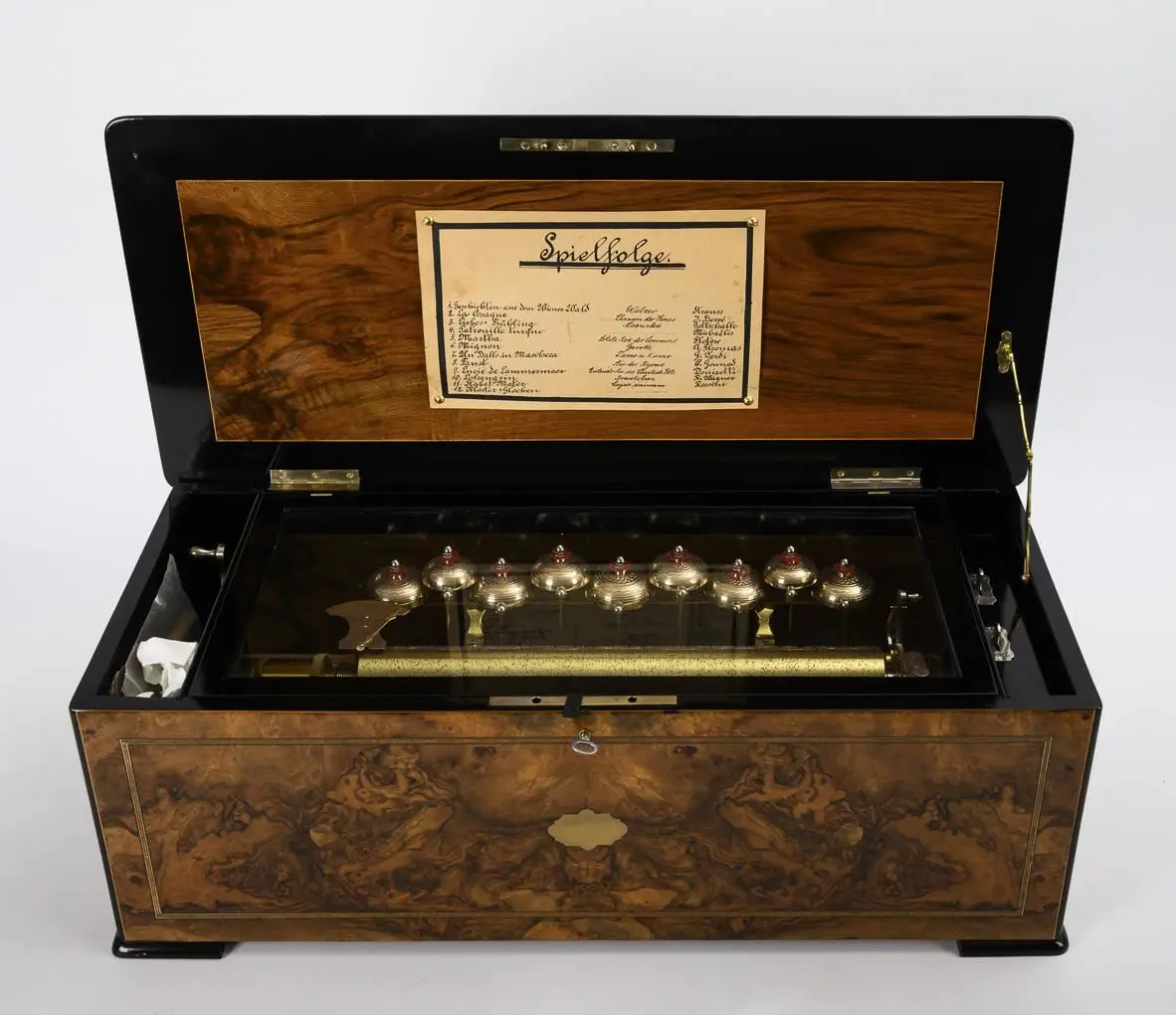 Rare cylinder music box. F. Conchon, Geneva.