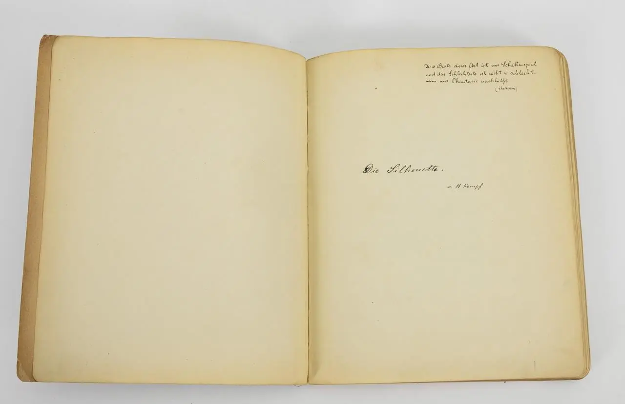 Manuscript - "Die Silhoutte" by H. Kempf
