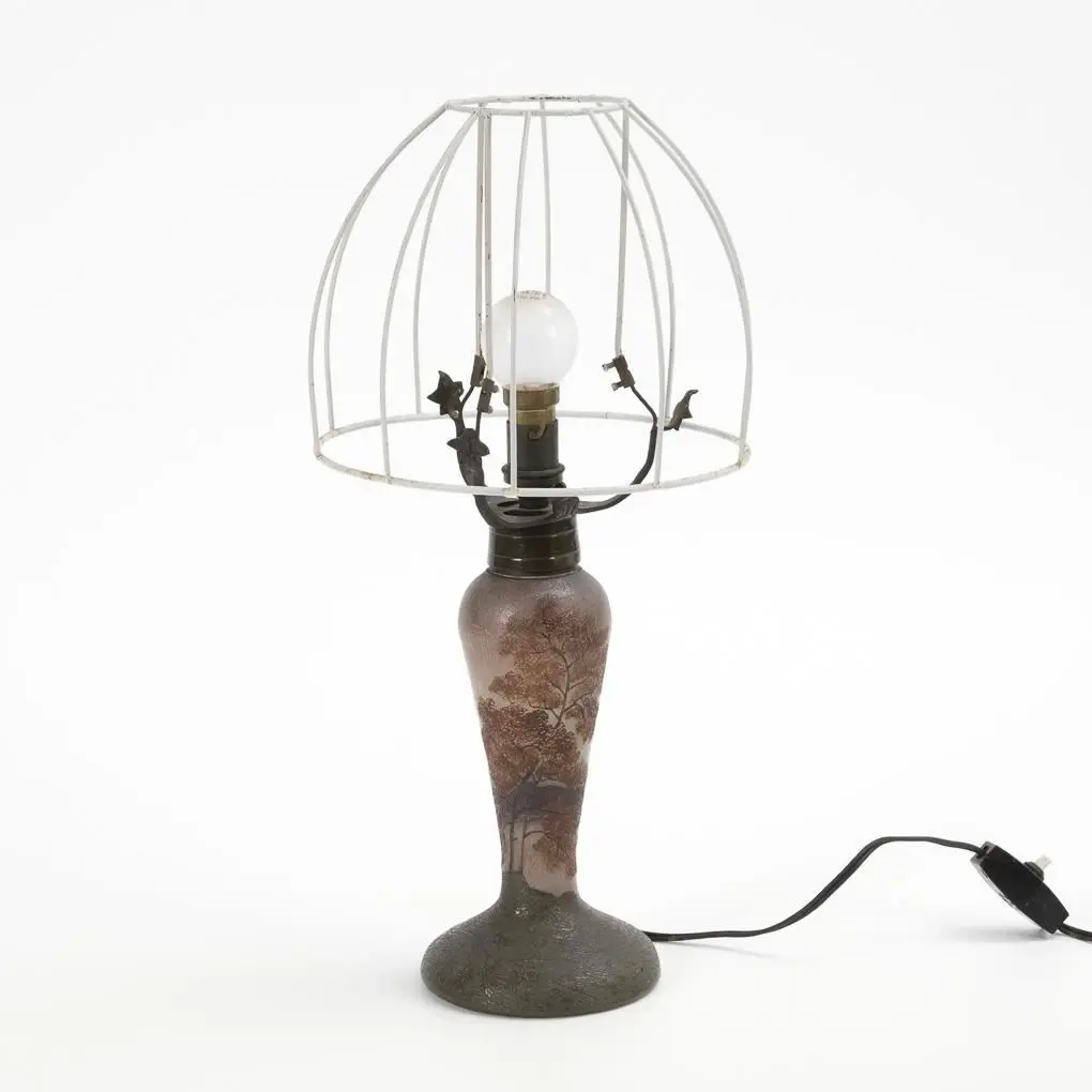 Art Nouveau lamp. Legras & Cie.