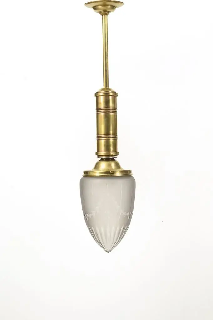Art Nouveau ceiling lamp.
