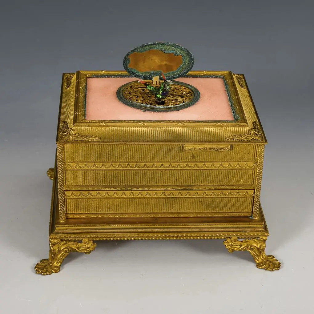 Griesbaum songbird music box with original case.