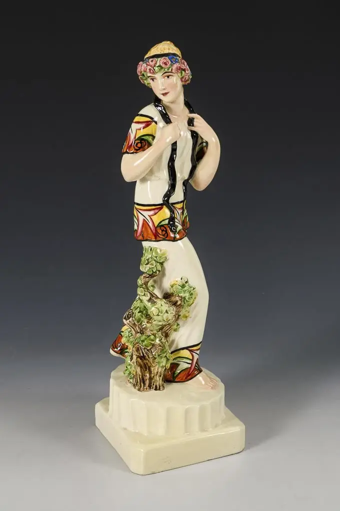 Art Deco Girl. Vienna Art Ceramics Workshop Busch & Ludescher.