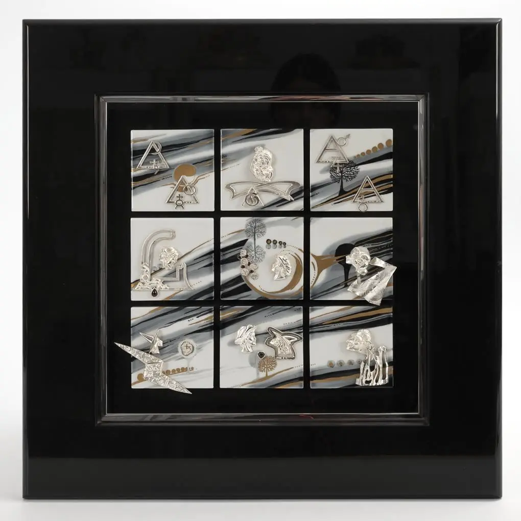 Wall ornament: "Faust". Meissen.