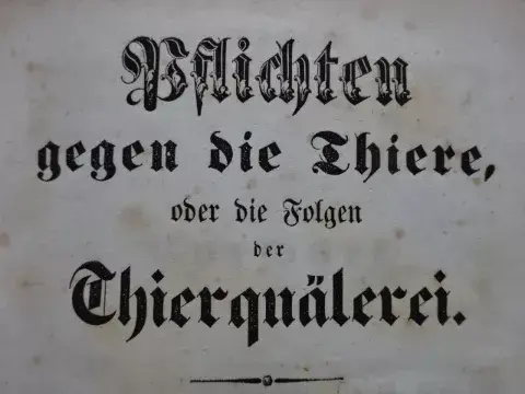 Breiner - Pflichten gegen die Thiere