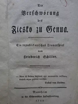 Schiller - Verschwörung des Fiesko