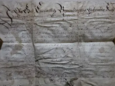 Grote - Lehnsurkunde 1658