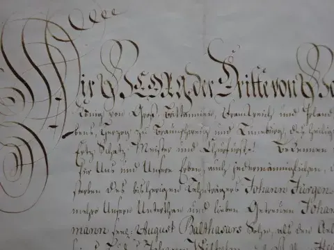 Georg III. - Lehnsbrief 1787