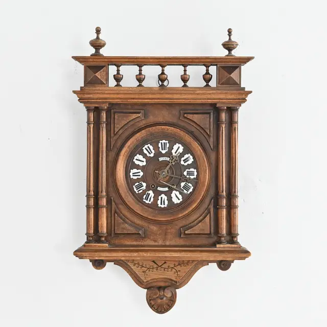 Väggur, ek, 1800 tal