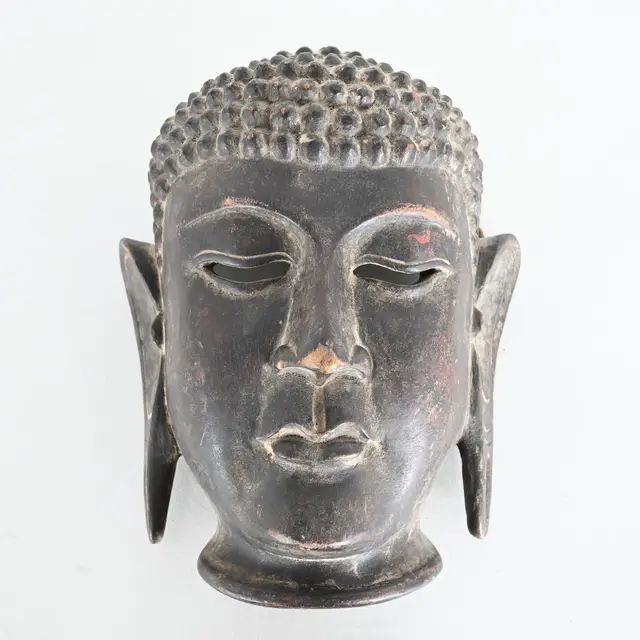 Huvud / Mask, Buddha, trä
