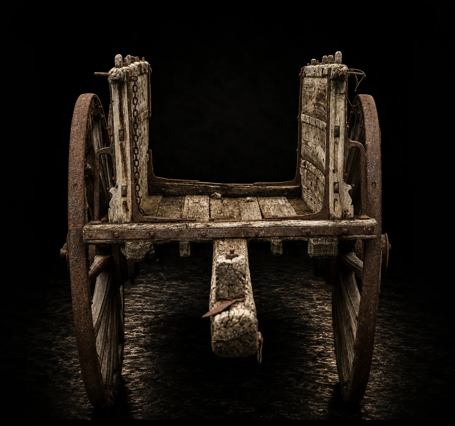 Agricultural cart with reinforced structure, Spanish Popular School