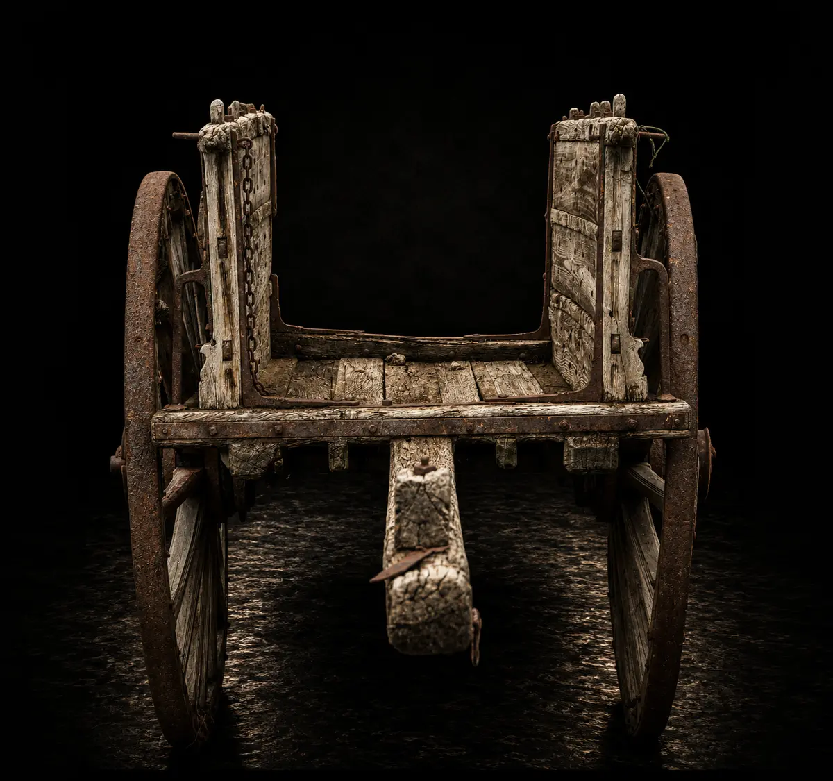 Agricultural cart with reinforced structure, Spanish Popular School