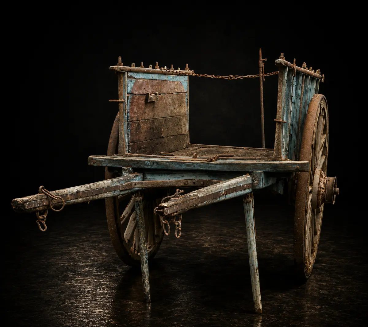 Rural transport cart, Spanish Popular School, 19th century