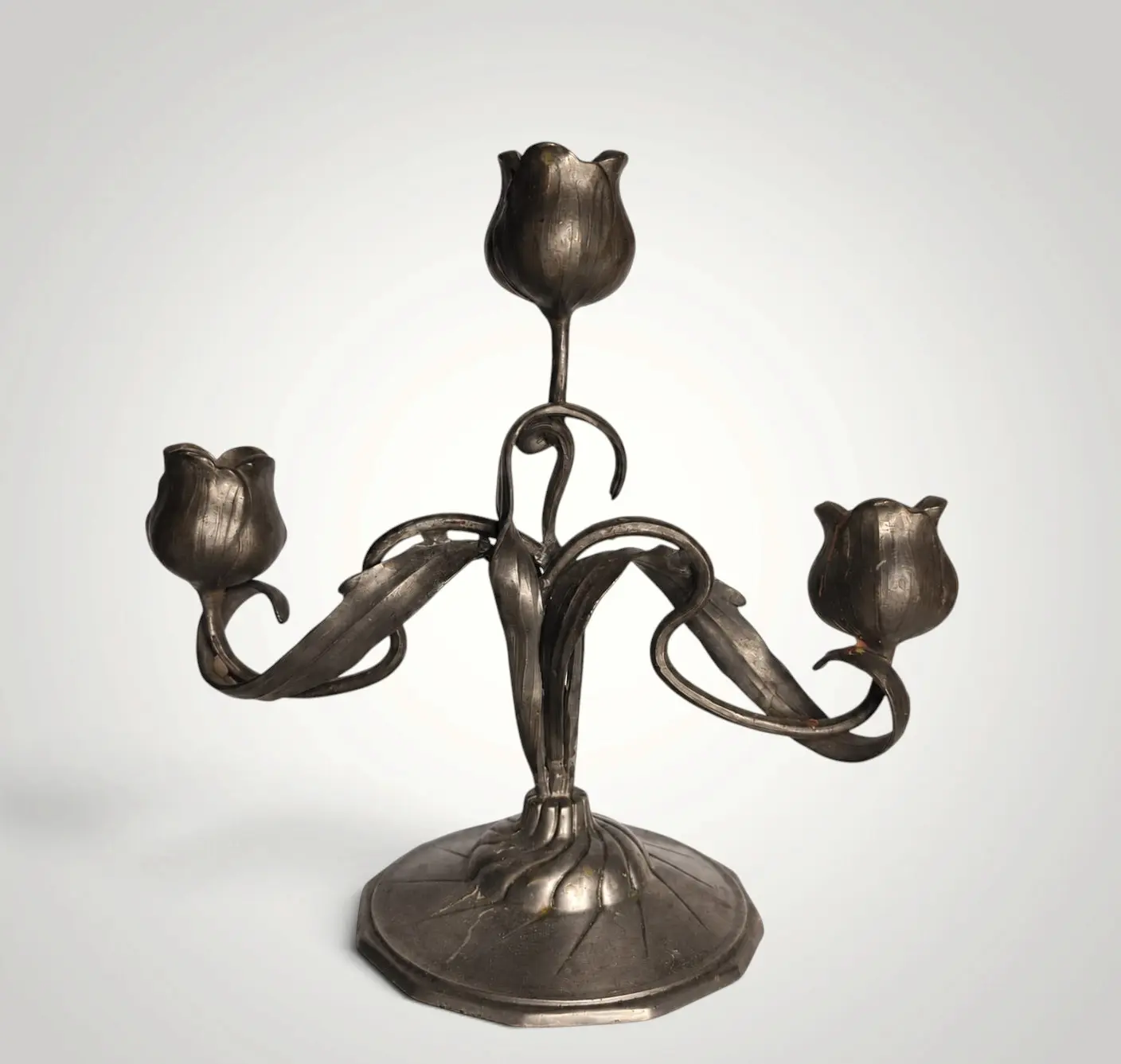 Ferdinand Hubert Schmitz Art Nouveau candelabra, Cologne, Art Nouveau