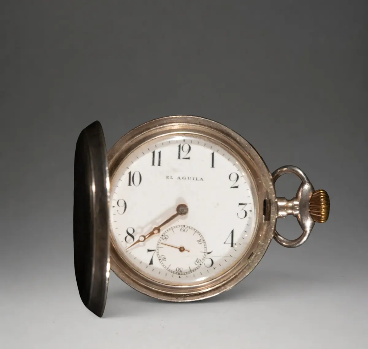 "The Eagle" pocket watch with hinged cover
