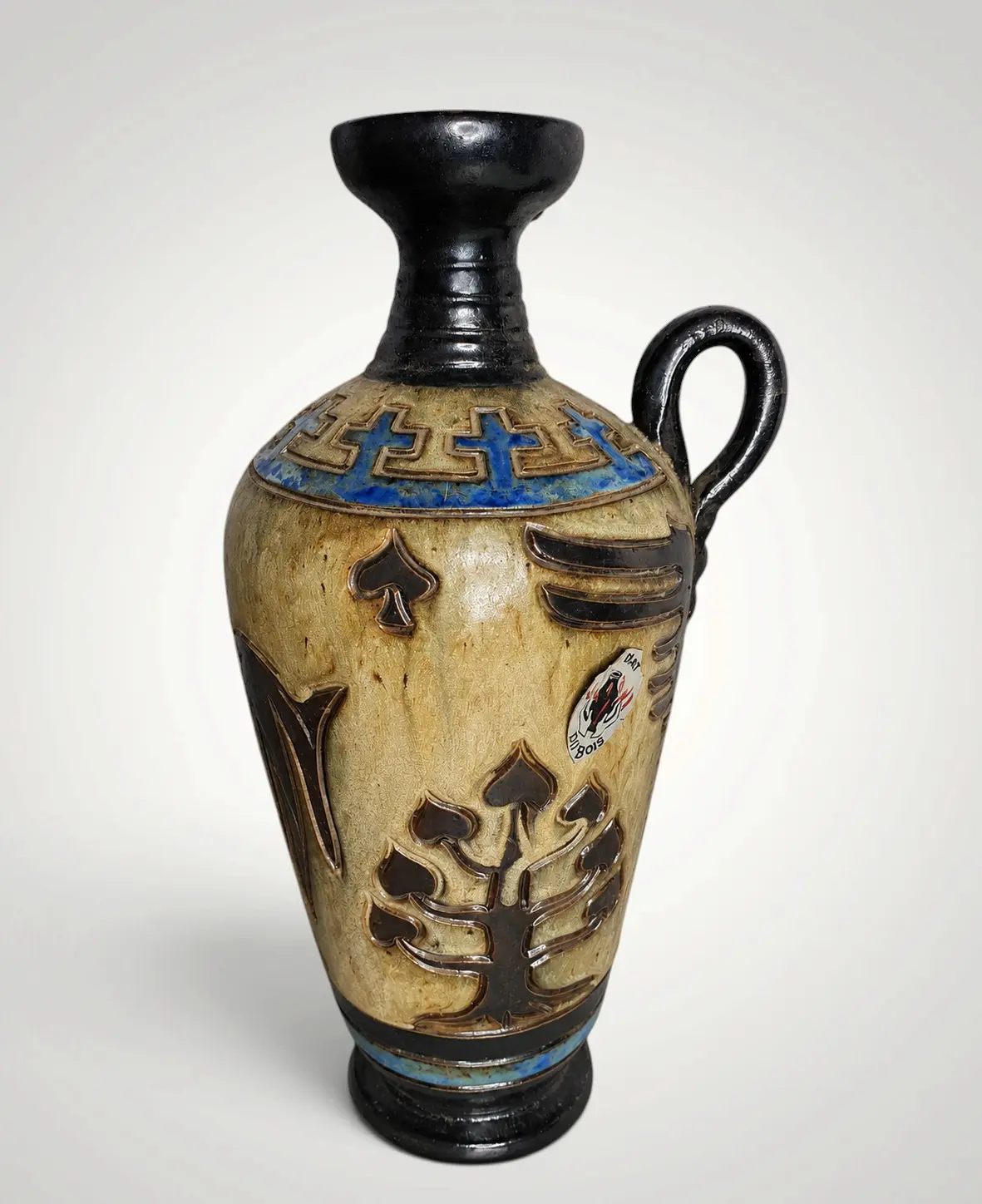 Art Deco Style Grès d'art Dunbois, ceramic vase 20th C