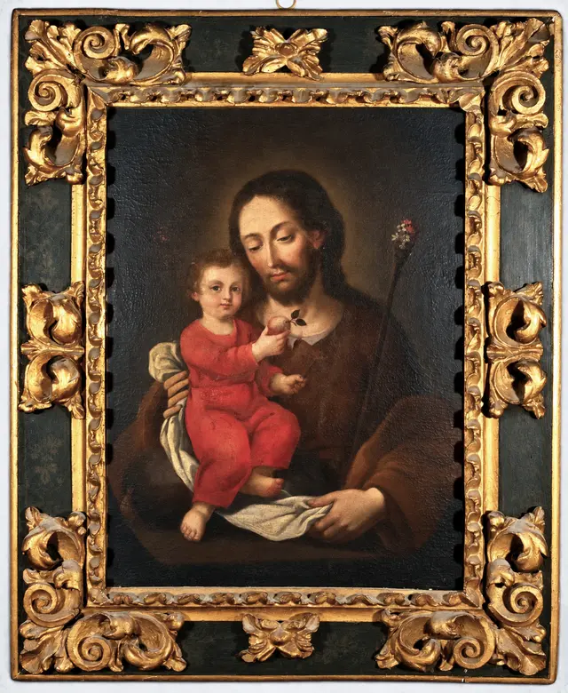 COLONIAL SCHOOL, NEW GRANADA - SAINT JOSEPH WITH CHILD, 18TH CENTURY