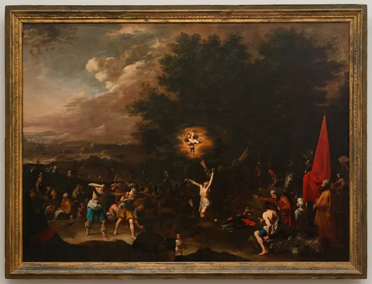 AGOSTINO BELTRANO (Naples, 1607 – 1662) - Martyrdom of Saint Sebastian