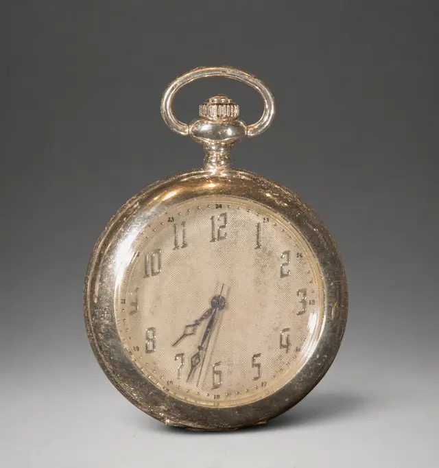 Pocket watch with Arabic numerals
