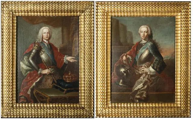ATTRIBUTED TO JEAN RANC (1674-1735) EXCEPTIONAL PAIR OF PORTRAITS