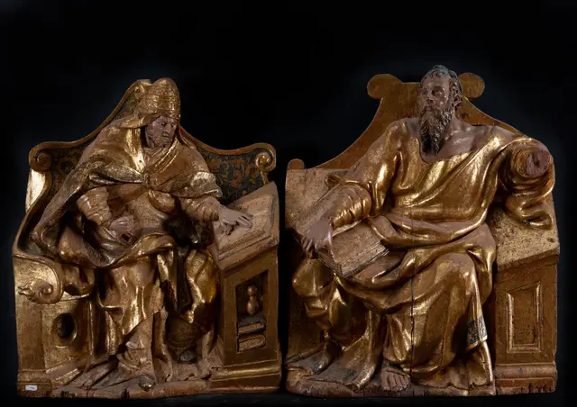 Exceptional Pair of Evangelists, in the manner of Juan de Ancheta