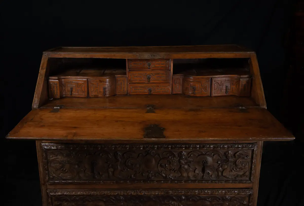 Exceptional Plateresque Desk Cabinet, Spanish Renaissance school of