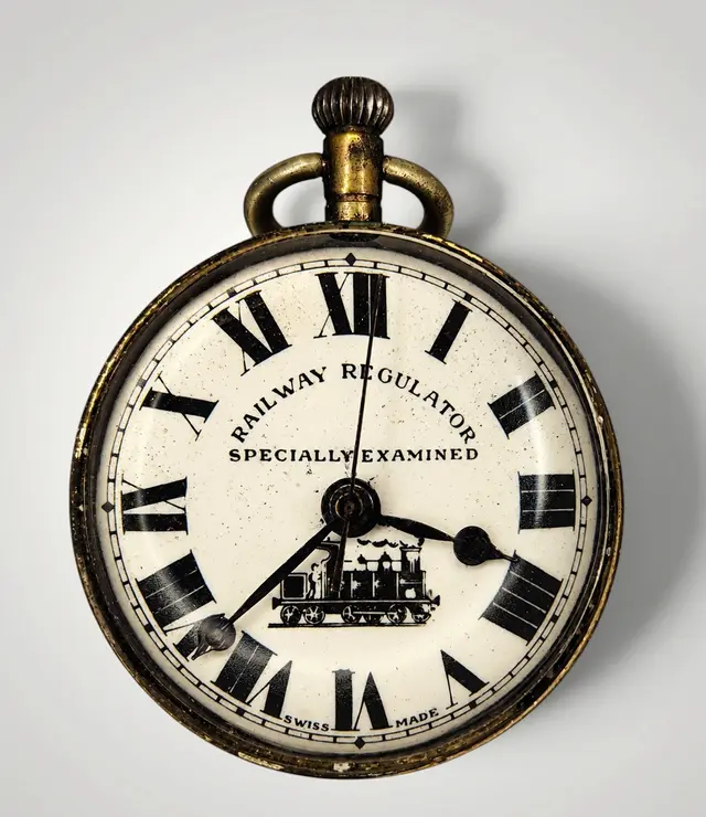 Reloj de Ferroviario del siglo XIX