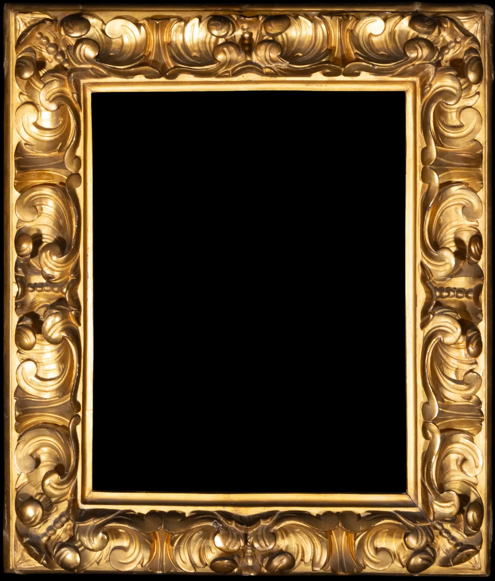 Frame with plant motifs. Spanish School. 18th century