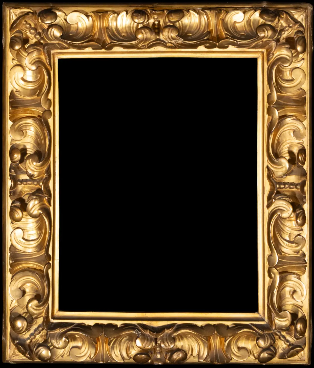 Frame with plant motifs. Spanish School. 18th century