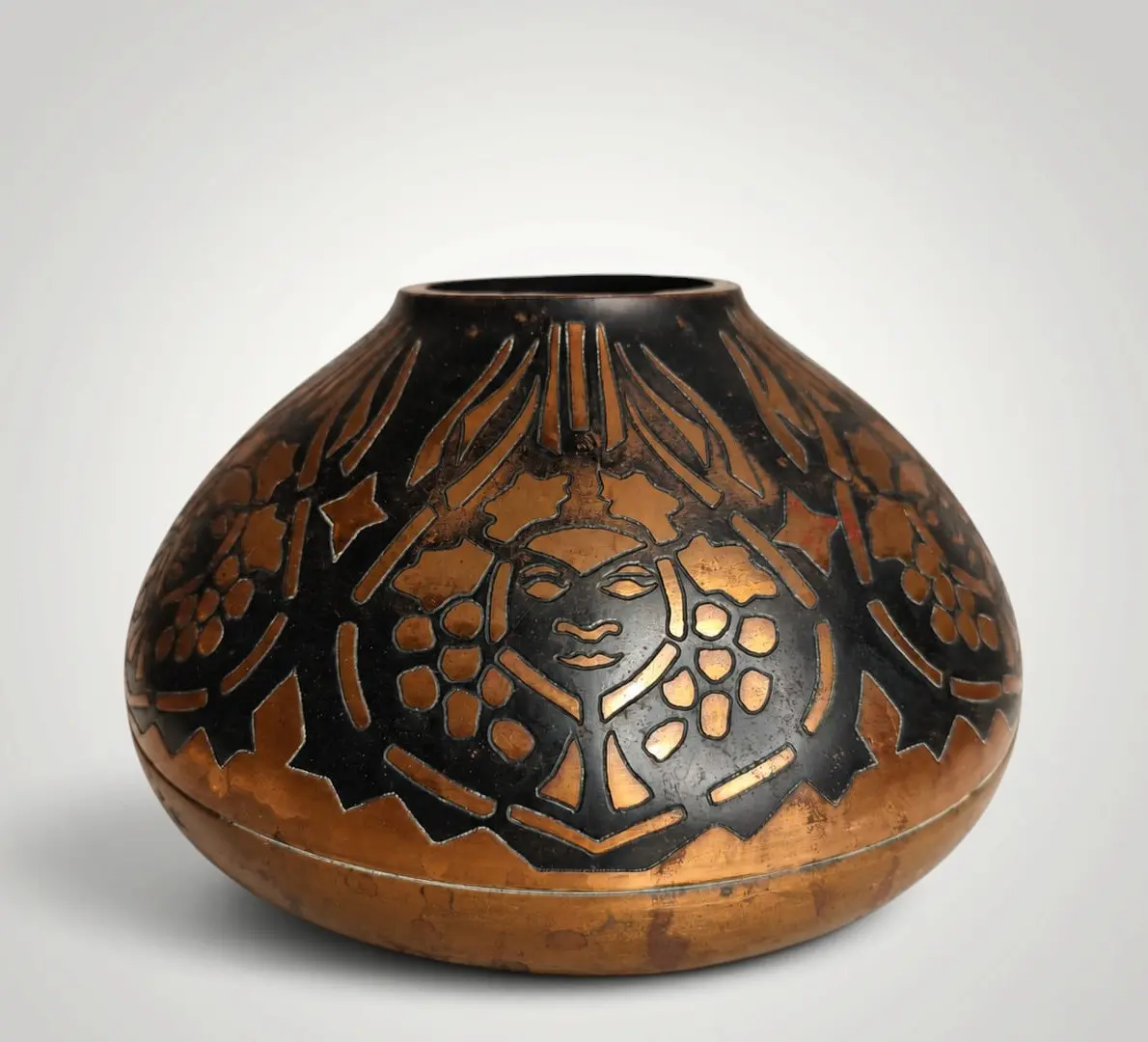 Art Déco Metallvase MAVAN Jug in Copper
