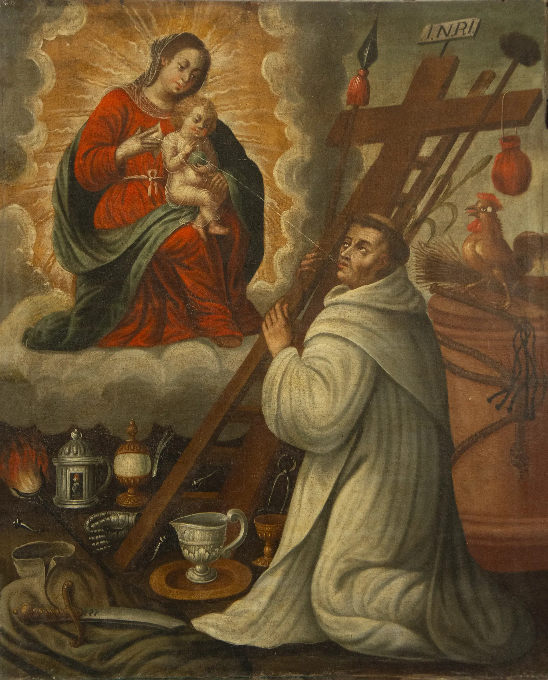 The Virgin of the Milk. Spanish School. 17th Century.