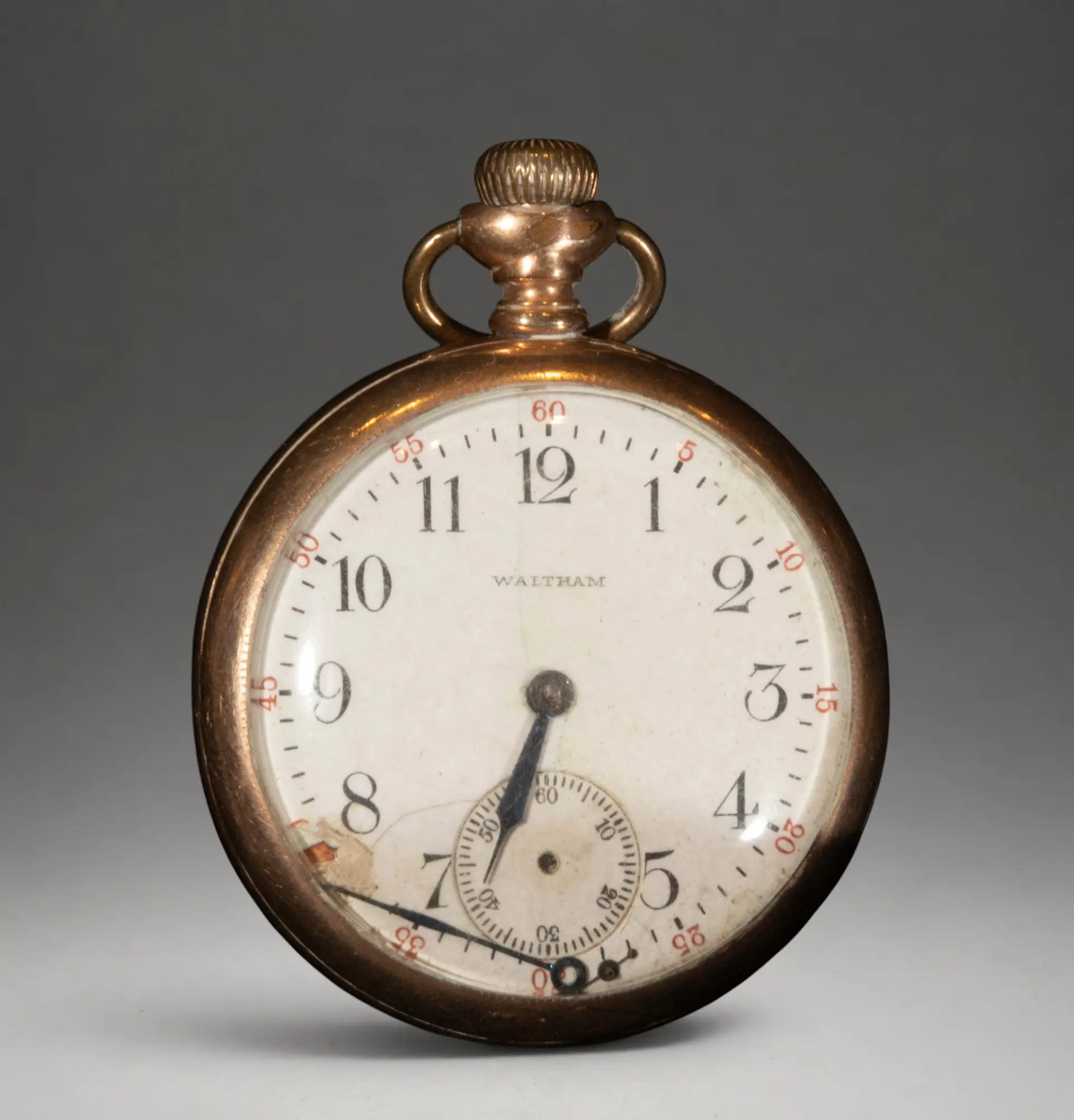 Pocket watch with white dial