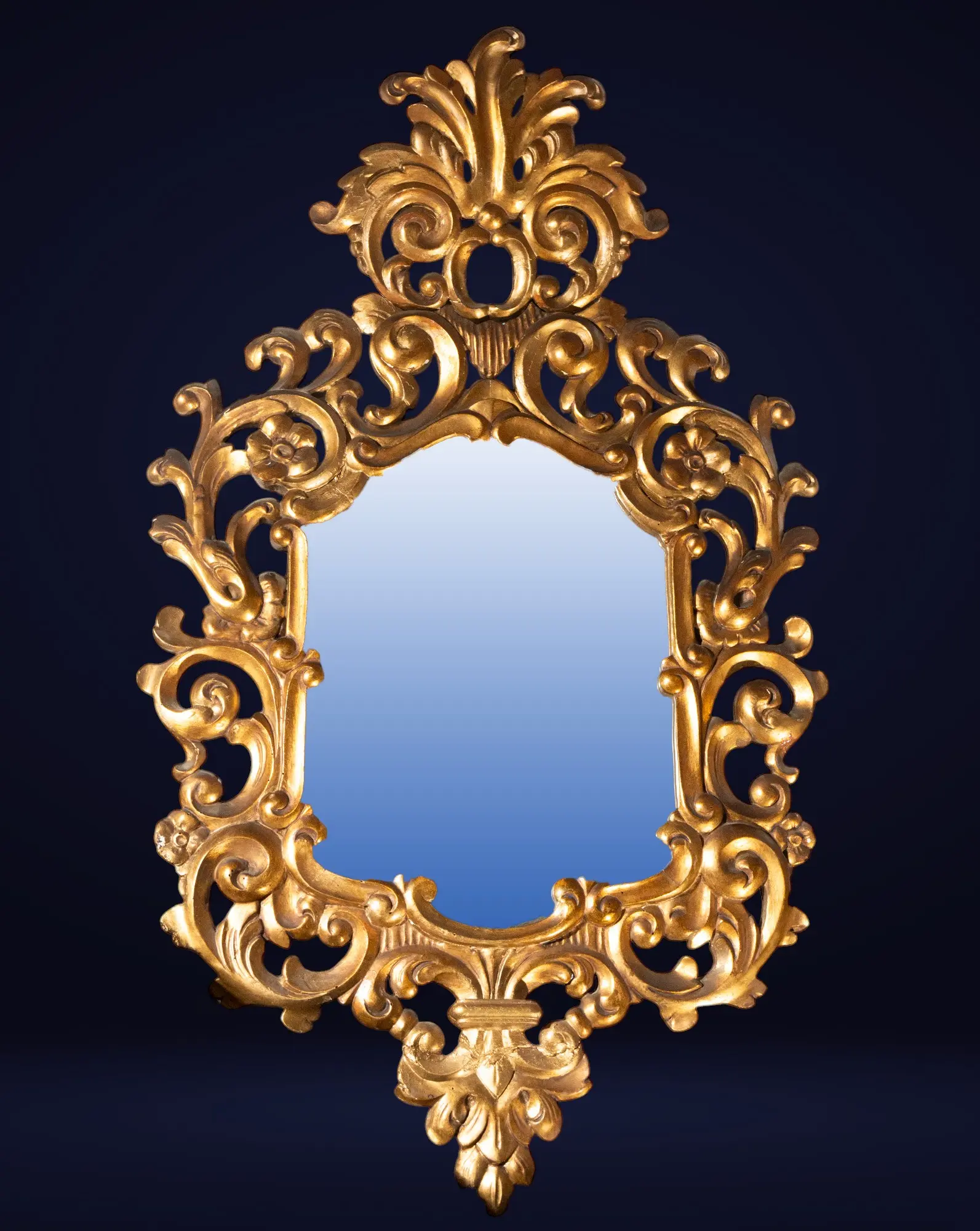 Spanish wooden mirror. Spanish School. 20th century