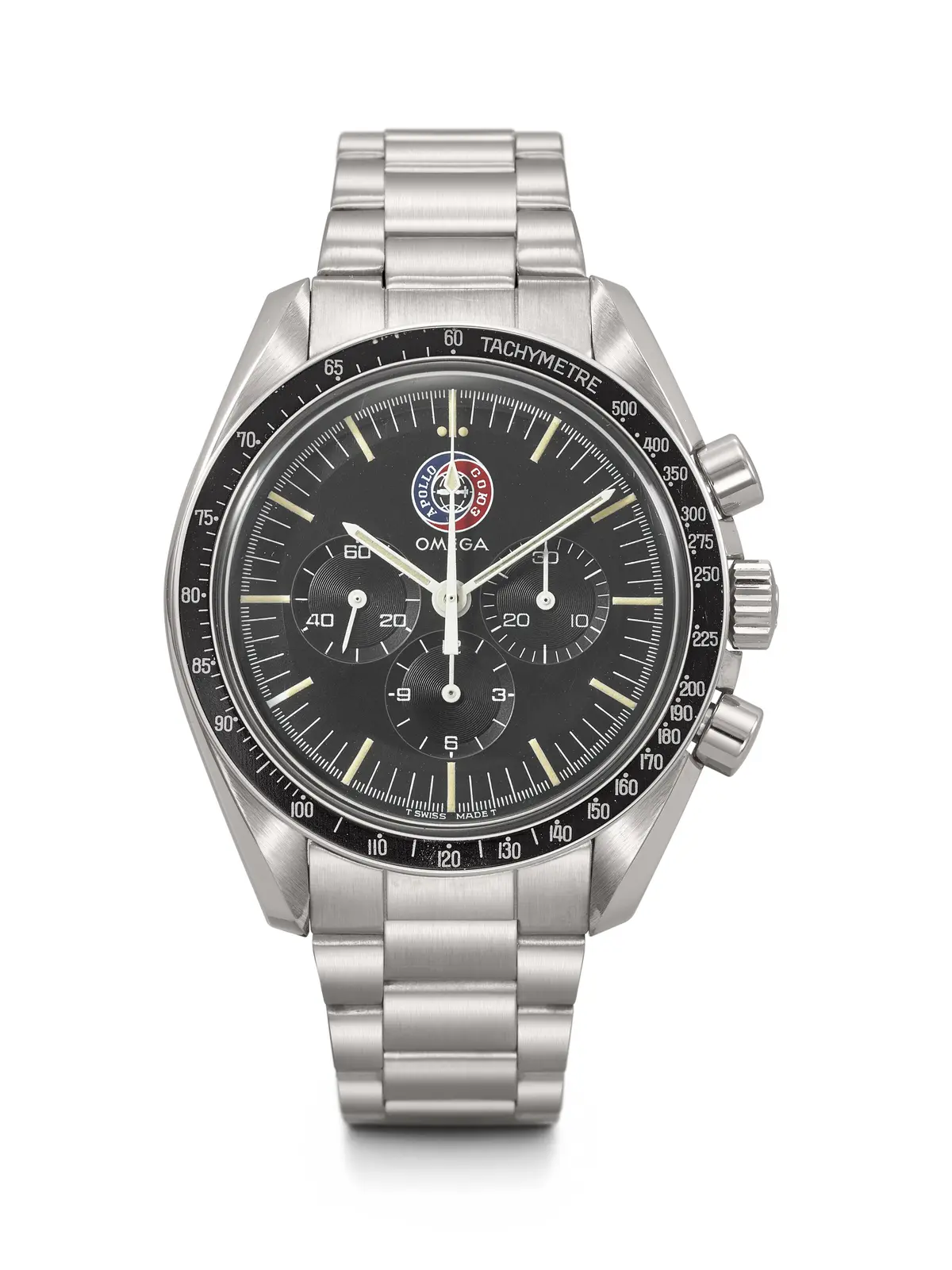Omega. An Attractive Stainless Steel Limited Edition Chronograph Wristwatch