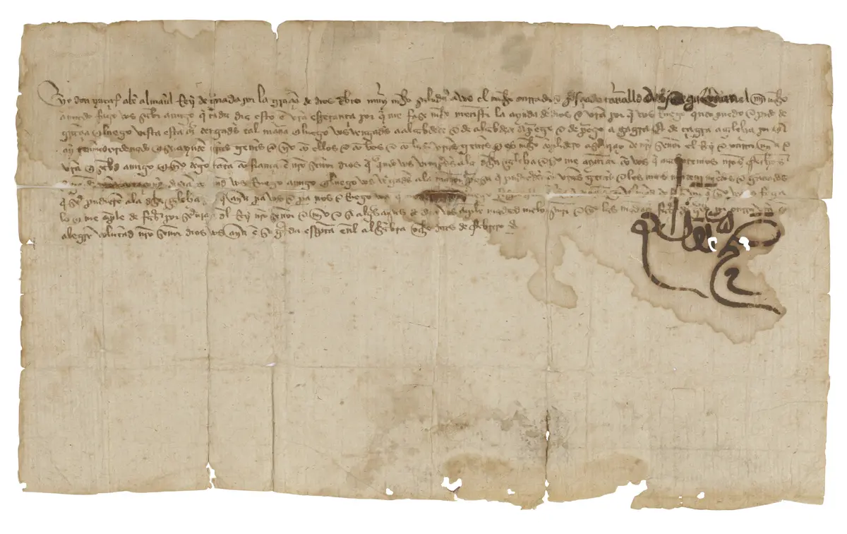 A Letter from Sultan Yusuf Iv of Granada to Castilian Master of Calatrava