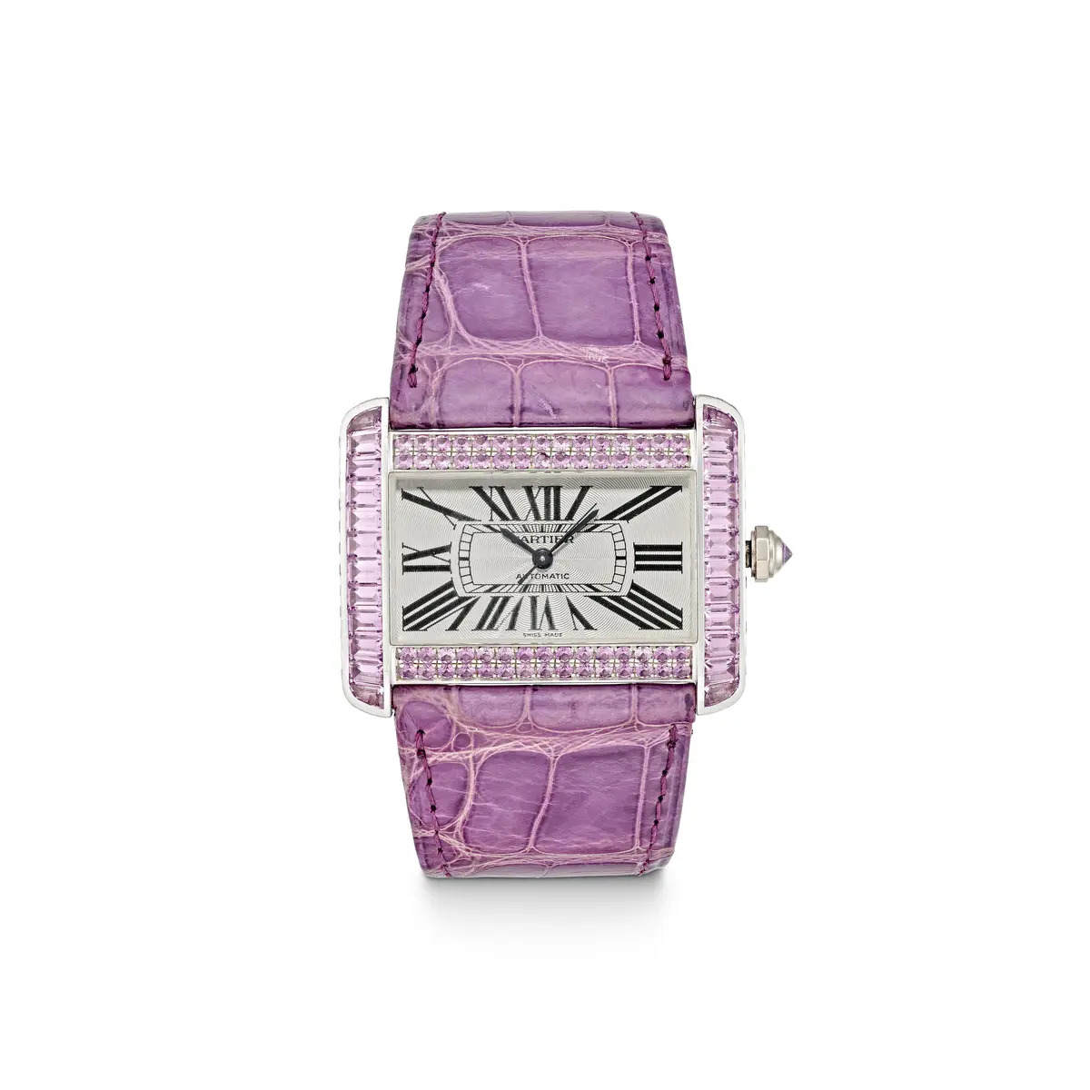 Cartier Coloured Sapphire 'Tank Divan' Wristwatch