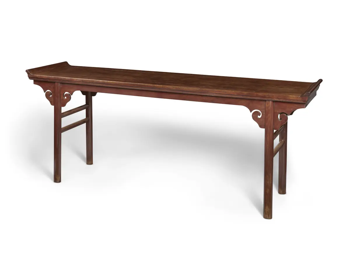 A Rare Huanghuali Recessed-Leg Table