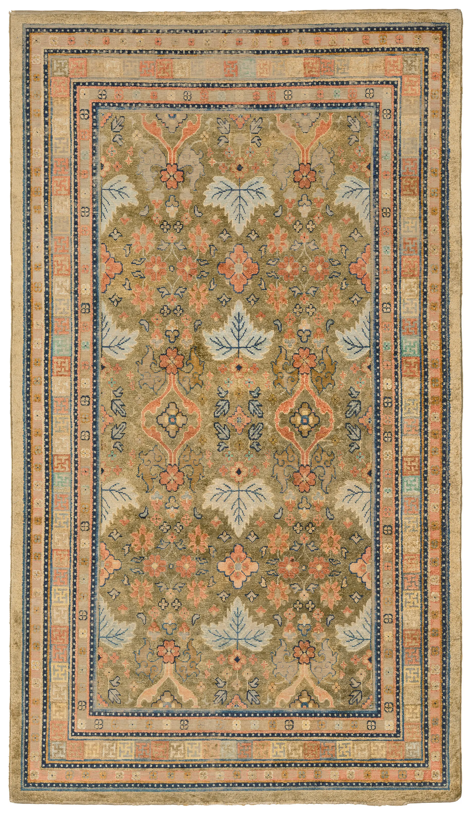 A Silk Kashgar Rug